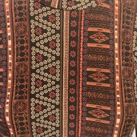 BCBGENERATION SIZE XS long sleeve fall BCBG black print dress - Picture 5 of 7